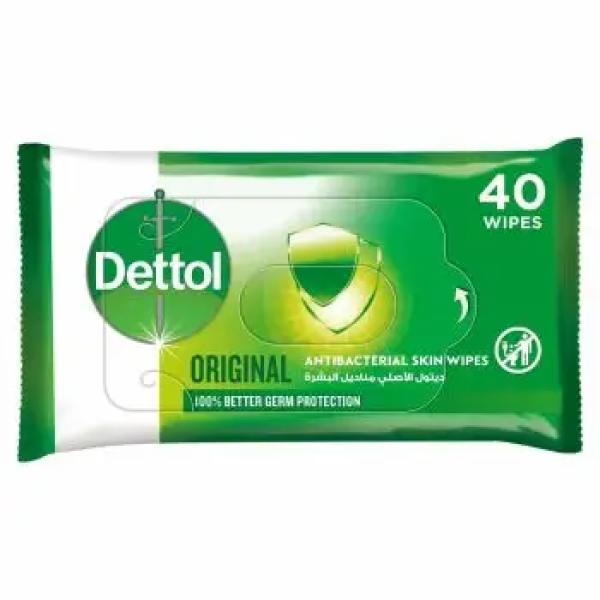 DETTOL ANTIBACTERIAL WIPES 40'S