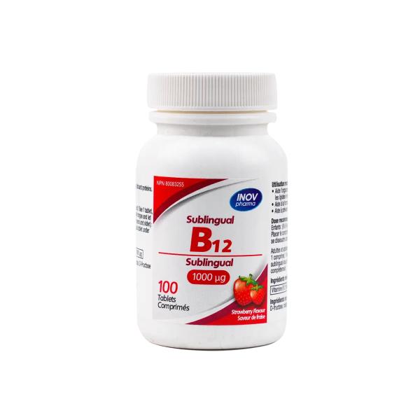 INOV PHARMA B12 SUBLINGUAL 100 MCG