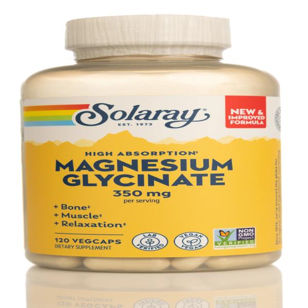 SOLARAY MAGNESIUM GLYCINATE 350MG 120CAP