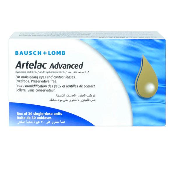 ARTELAC ADVANCED SINGLE DOSE EYE DROPS  30'S