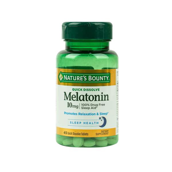 NATURES BOUNTYMELATONIN 10 MG 45 TAB
