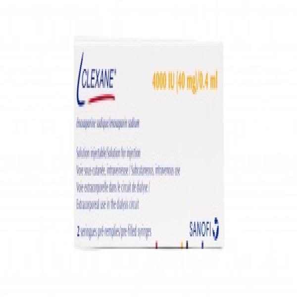 CLEXANE 40MG/0.04ML SYRINGE 2 PCS