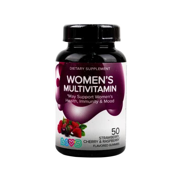 LIVS WOMEN'S MULTI VITAMIN STRAWBERRY 50 PCS