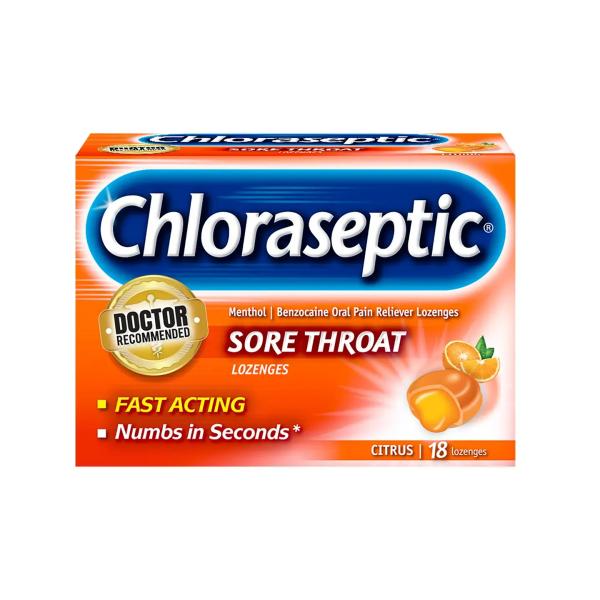 CHLORASEPTIC CITRUS 18 LOZ
