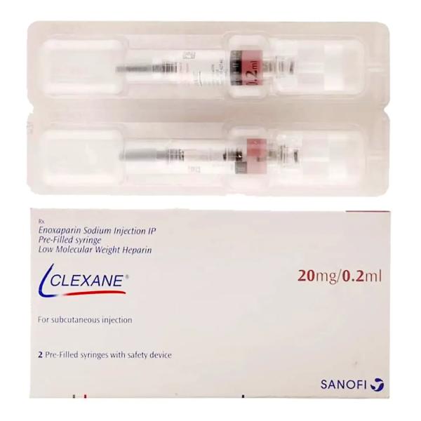 CLEXANE 20 MG/0.2 ML SYRINGE 2 PCS