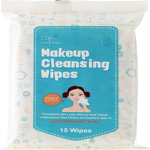 CUTTUA MAKE UP CLEANSING WIPES 15 WIPES