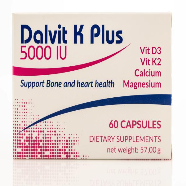 DALVIT K PLUS 5000 IU 60 CAPS