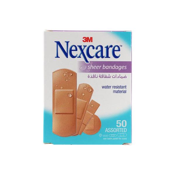 NEXCARE SHEER BAND ASSORTED 50'S