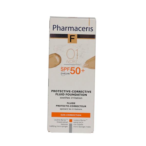 PHARMACERIS SPF50 FULID FOUNDATION IVORY 01