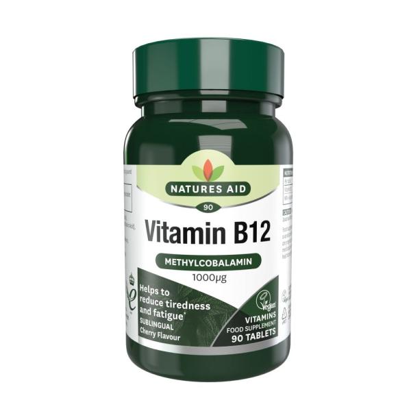 NATURES AID VIT B 12 100MCG SUBLINGUAL 90 TAB
