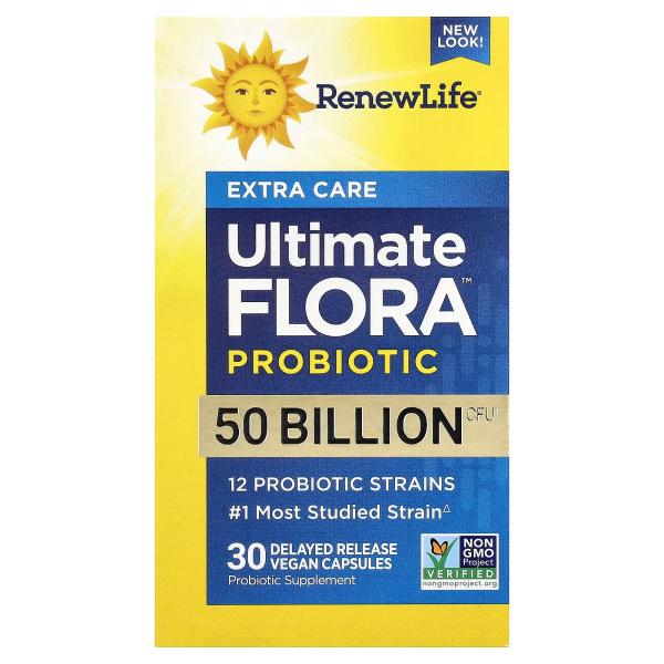 RENEWLIFE EXTRA CARE DIGESTIVE PROBIOTIC 50 BILLION 30 CAPSULES