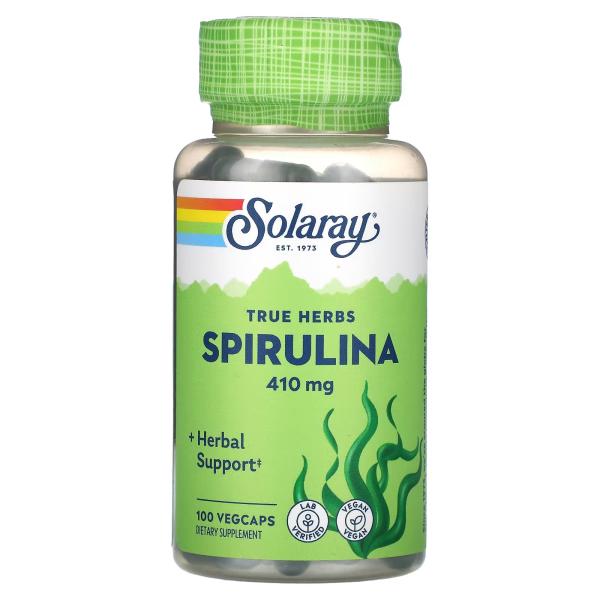 SOLARAY SPIRULINA 410MG 100CAP