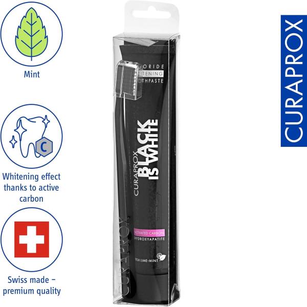 CURAPROX BLACK IS WHITE TOOTH PASTE CS 5460 BLK