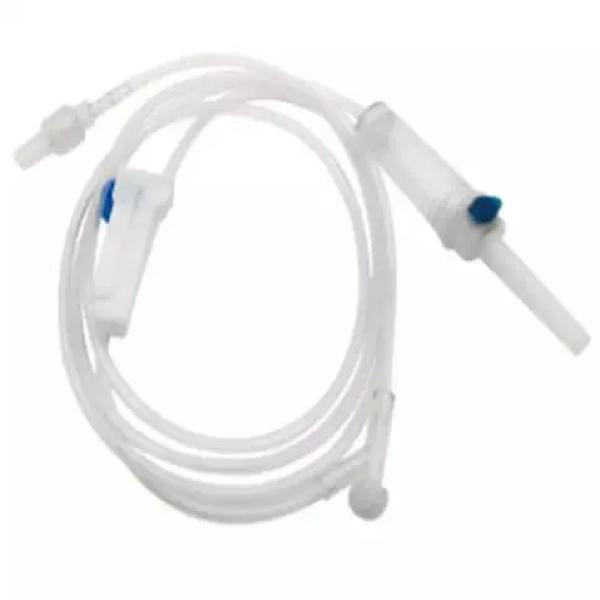 FOYOMED DISPOSABLE INFUSION SET 200 CM LENGTH 64 DROPS-LEUR LOCK WITH NEEDLE WITH Y SITE 1 PCS