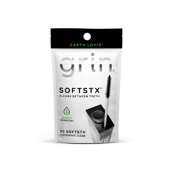 GRIN CHARCOAL FLOSS STICK 90 PCS 3078