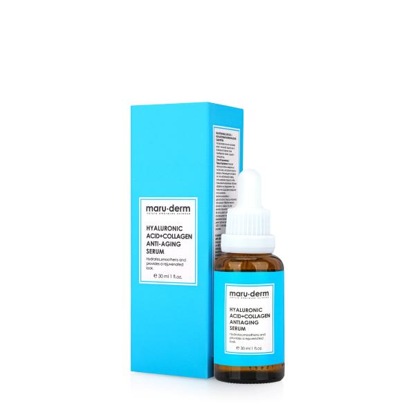 MARU-DERM HYALURONIC ACID + COLLAGEN ANTI AGING SERUM 30 ML