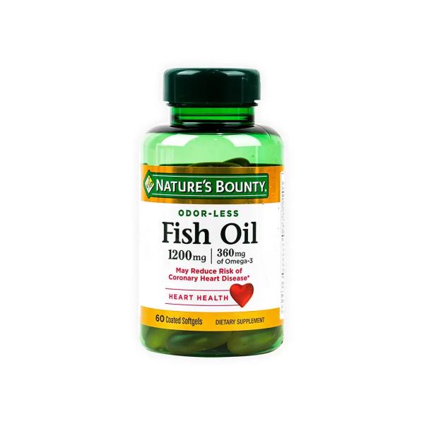 NATURES BOUNTY FISH OIL 1200 MG 60 CAPSULES
