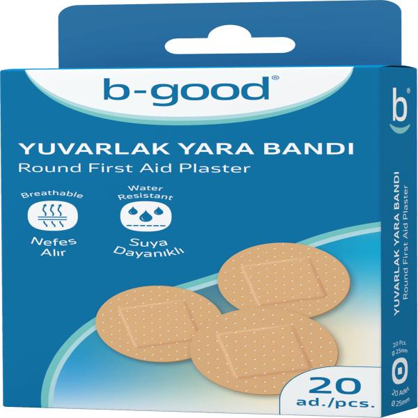 B-GOOD ROUND PLASTER 20'S 3116