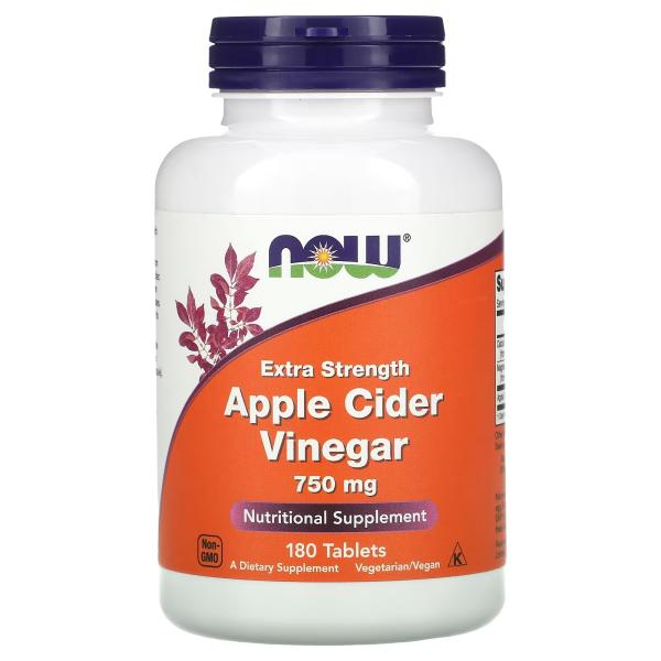 NOW APPLE CIDER VINEGAR 750MG 180 TAB