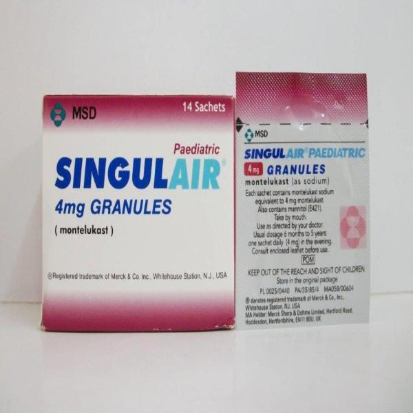 SINGULAIR PAED GRANULES 4 MG SACHETS