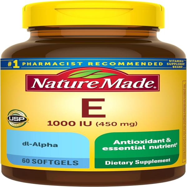 STANDARD FORMULA NATURAL VITAMIN E 1000 IU 60 SOFTGELS