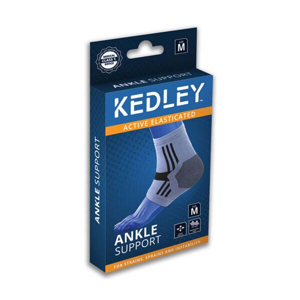 KEDLEY ACTIVE ELASTICATED ANKLE SUPPORT ( MEDIUM )