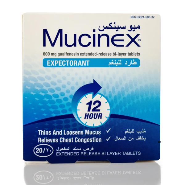 MUCINEX 600 MG 20 TAB