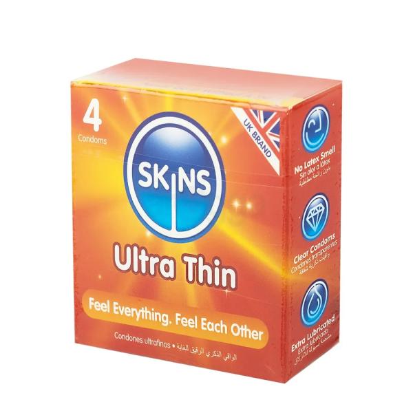 SKINS ULTRA THIN 4 CONDOMS