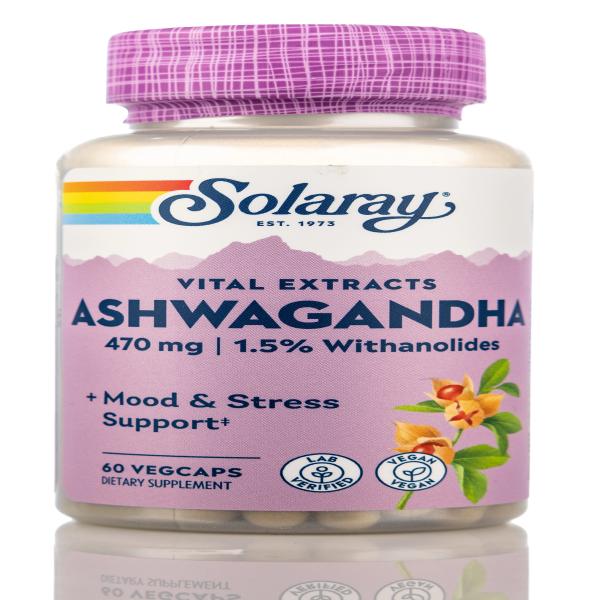 SOLARAY ASHWAGANDHA 470MG 60 CAPS