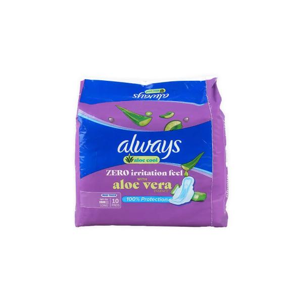 ALWAYS ALOE COOL MAXI THICK LONG 10 PADS ( 0397 )