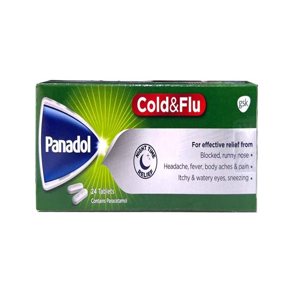 PANADOL COLD & FLU GREEN 24 TABS