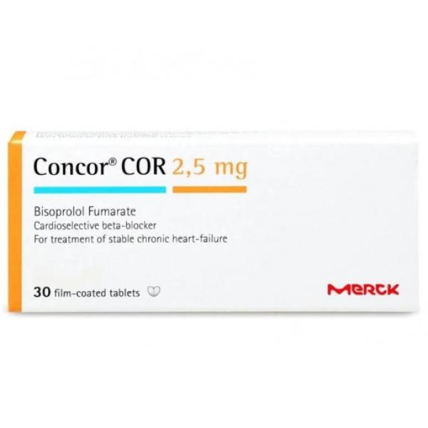 CONCOR COR 2.5 MG 30 TABS