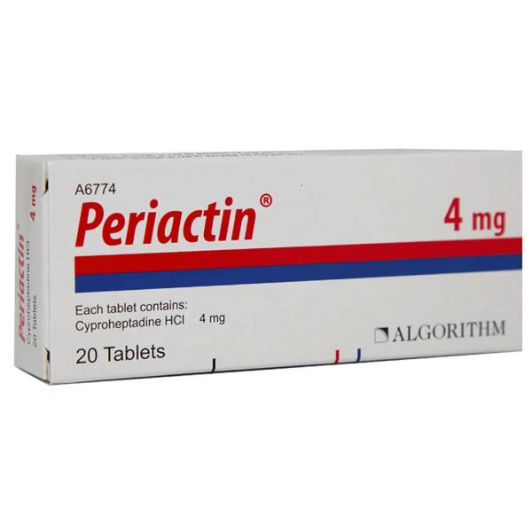 PERIACTIN 4 MG 20 TABLETS