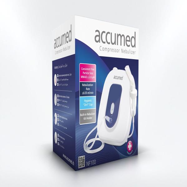 ACCUMED COMPRESSOR NEBULIZER 2 IN 1 CUP NF 100