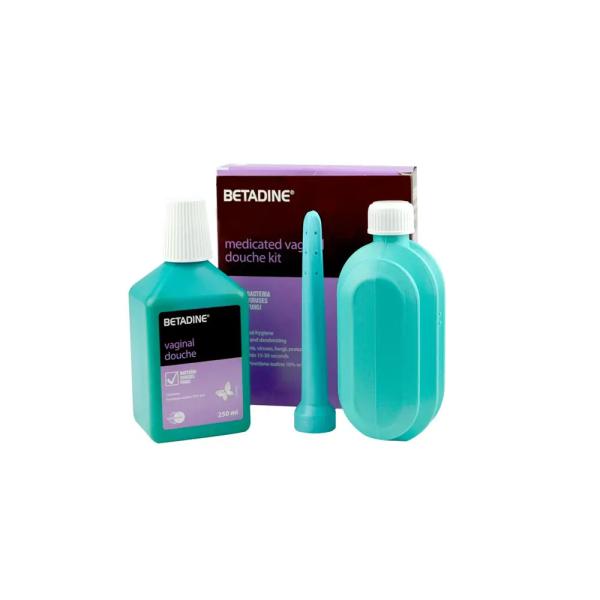 BETADINE  MED.VAG DOUCHE KIT 250ML