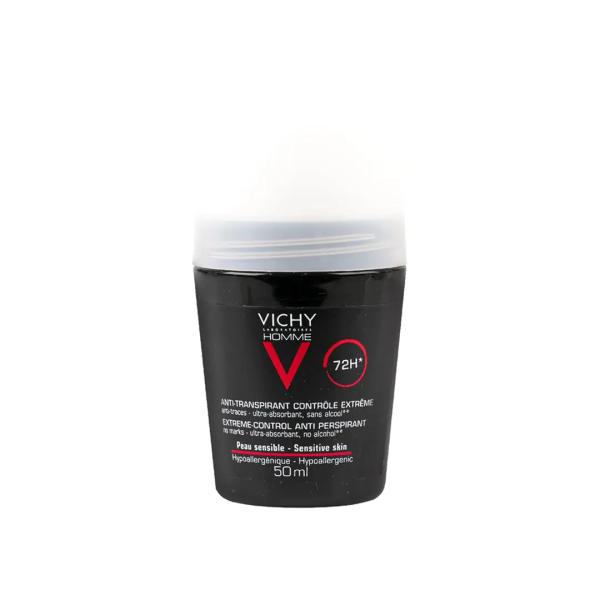 VICHY DEO ROLL MEN 72H BLACK 50ML
