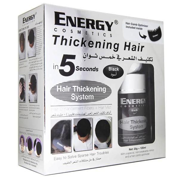ENERGY THICKING HAIR FIBERS (BLACK)