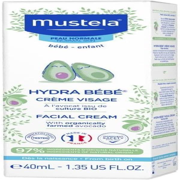 MUSTELA HYDRA BEBE FACIAL CREAM 40 ML
