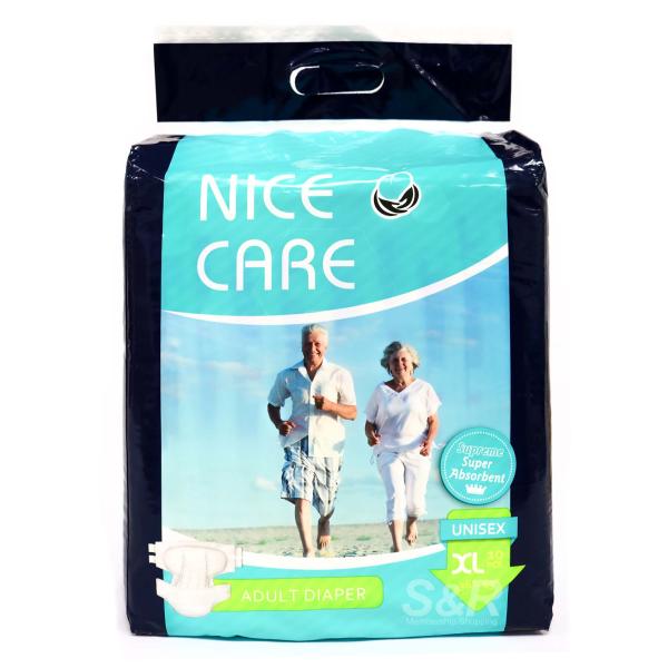 NICE CARE ADULT DIAPER UNISEX XL (36-63) 10 PCS