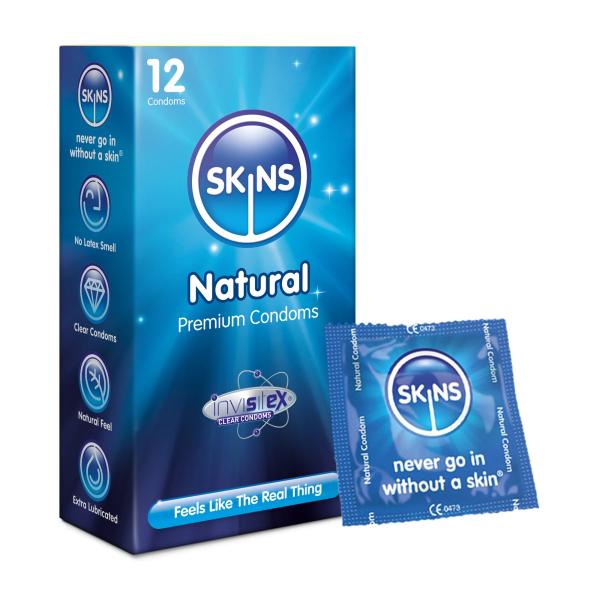 SKINS PREMIUM CONDOMS NATURAL 12PCS