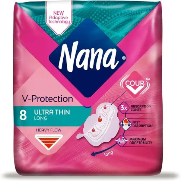 NANA ULTRA THIN LONG V- PROTECTION 8 PCS