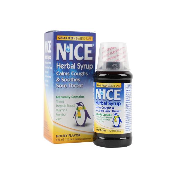 NICE HERBAL SYRUP HONEY FLAVOR 118 ML
