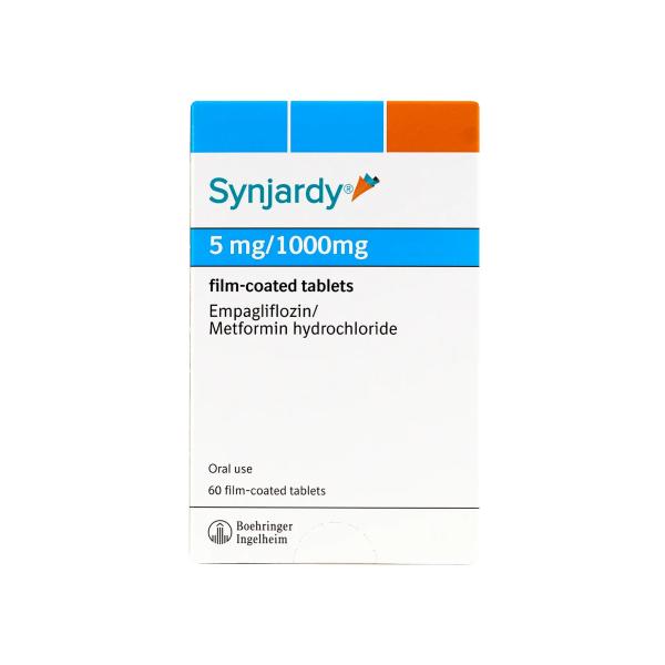 SYNJARDY 5 MG / 1000 MG 60 TABLETS