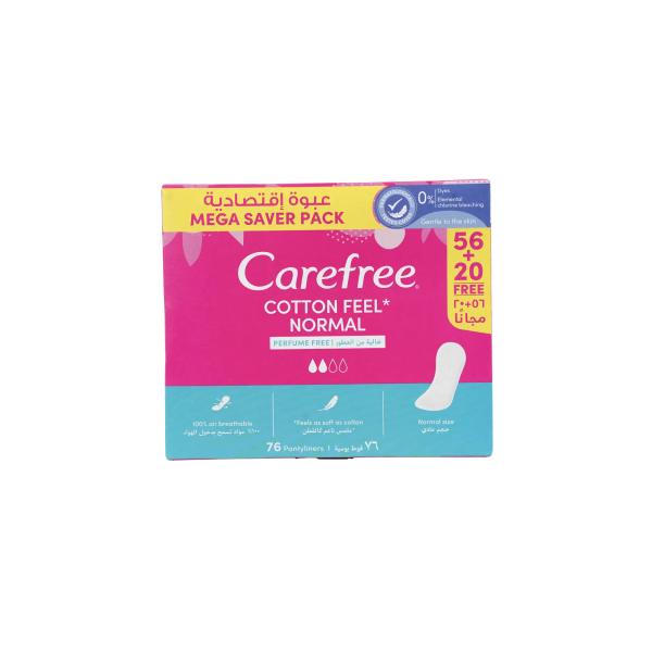 CAREFREE COTTONFEEL NORMAL 56+20 free