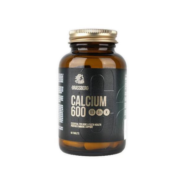 GRASSBERG CALCIUM 600 MG 60 CAPSULES