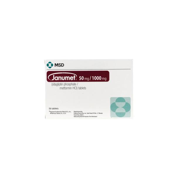 JANUMET 50/1000 MG 56 TAB