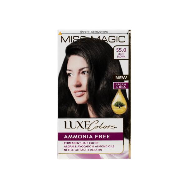 LUXE HAIR COLOR MISS MAGIC S 5.0-LIGHT BROWN