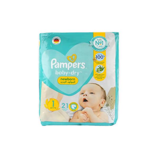 PAMPERS BABY-DRY NO.1 (2-5 KG) 21 PCS