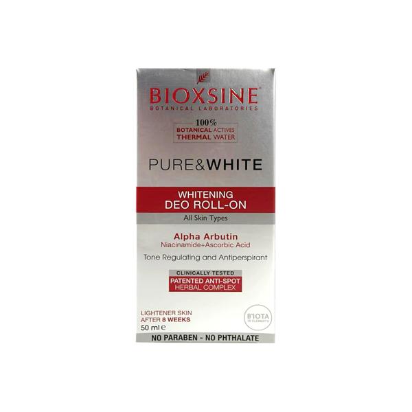 BIOXSINE PURE & WHITE DEO ROLL ON 50 ML