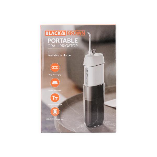 BLACK & BROWN PORTABLE ORAL IRRIGATOR
